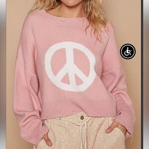 POL Pink Peace Sweater